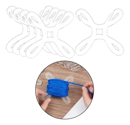 Juego De 5 Bobinas De Hilo Acrílico, Soporte Organizador