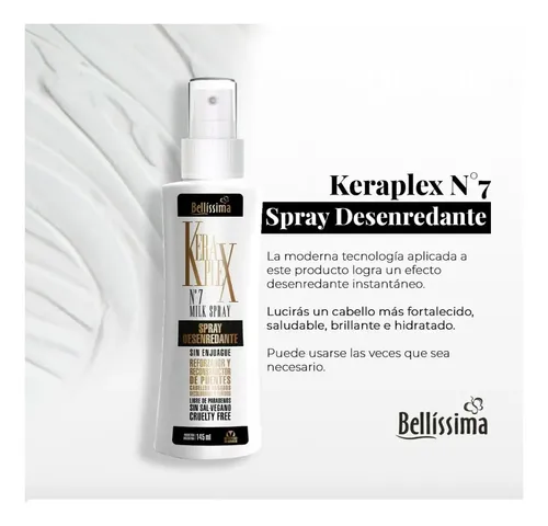 Desenredante Capilar De Peinar N°7 Keraplex Bellissima 145ml