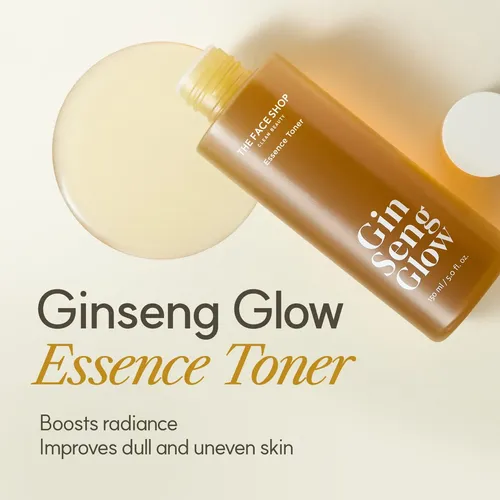 Tónico The Face Shop Esencia De Ginseng Glow 150 Ml Anti Env