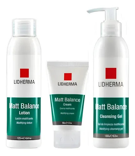 Lidherma, Matt Balance Kitx3 (gel Limpieza, Loción, Crema)