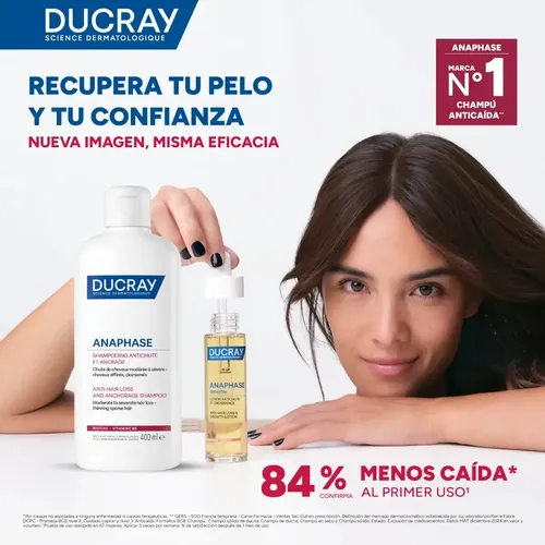 Shampoo Ducray Anaphase Anaphase+ Crescimento Saudável en botella de 400mL de 400g por 1 unidad de 400mL de 400g
