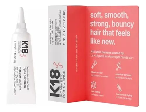 K18 Leave-in Molecular Reparacion Capilar Hair Mask 5ml Cs