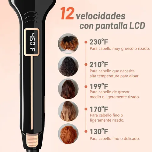Alisador De Pelo De 5 Piezas Con Sellador Infrarrojo De Quer