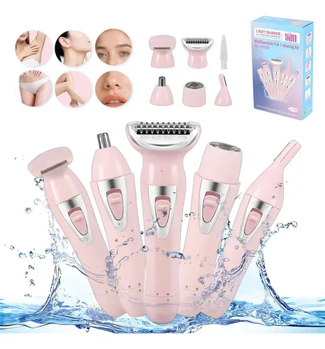 Depiladora Eléctrica 5 En 1 Mujer Facial Corporal