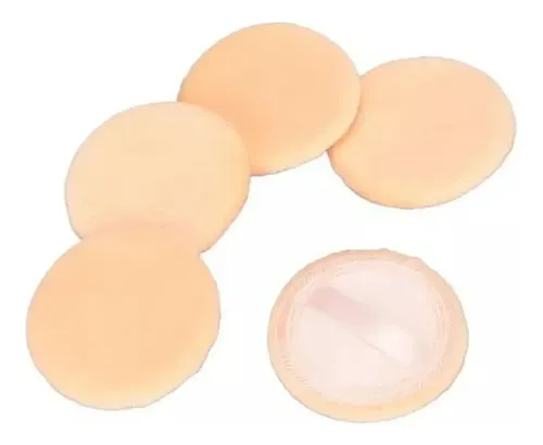 Cisne Felpa Aplicador Para Polvo Volatil Con Cinta Razo 6cm Beige 6 Cm