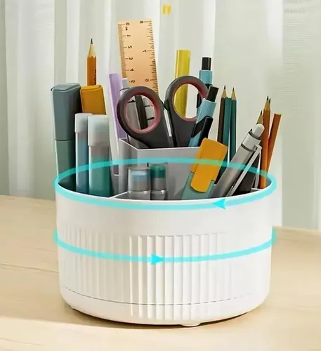 Organizador Cosméticos Maquillaje Bandeja Giratoria Tocador