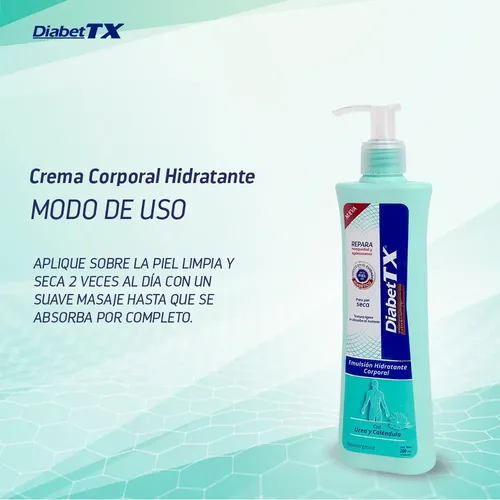 Diabet Tx Crema Corporal Hidratante 400ml
