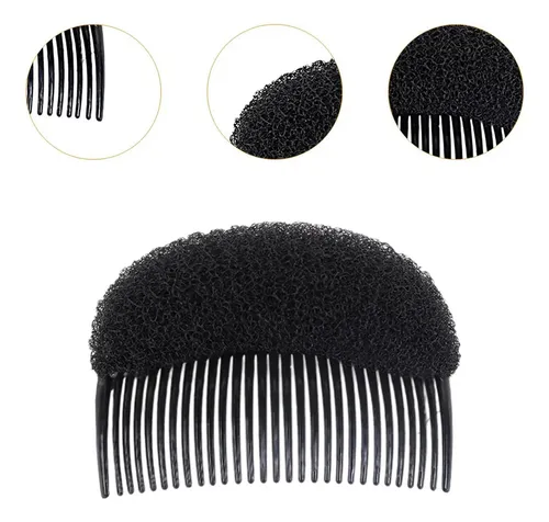 3 Peines Para Volumen Cabello, Horquilla L Negra