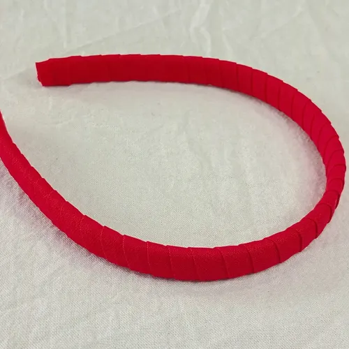 Vincha Para El Pelo, Forrada, Nena Mujer Color Rojo