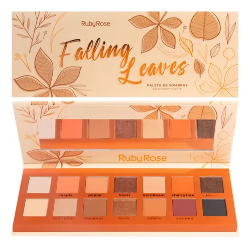 Ruby Rose Paleta 14 Sombras De Ojos Falling Leaves Color