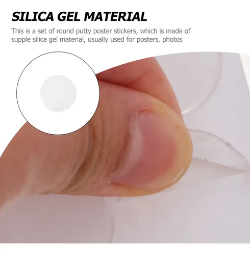 90 Pegatinas Transparentes Redondas De Gel Para Uñas