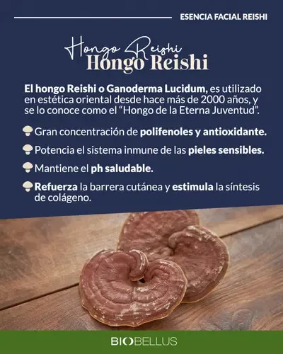 Esencia Facial Reishi Regenerador Hidratante Biobellus x125ml