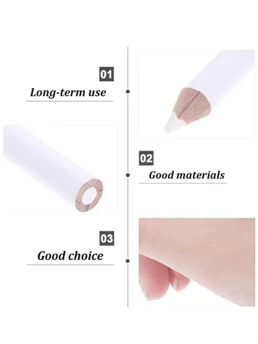 Lápices De Uñas Blancos Con Puntos Para Esmalte De Uñas (paq