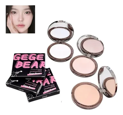 Polvo Compacto Translúcido Sellador De Maquillaje Gege Bear