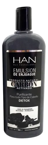 Han Acondicionador Carbon Purificante Detox 500 Apto Low Poo