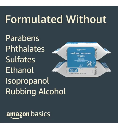 Toallitas Desmaquillantes Amazon Basics De 25 Unidades Para