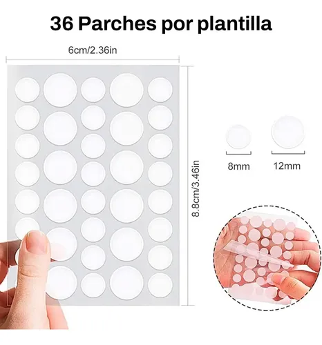Parches Acne Tratamiento Rápido Absorción Espinillas X36 Tipo De Piel Todo Tipo De Piel