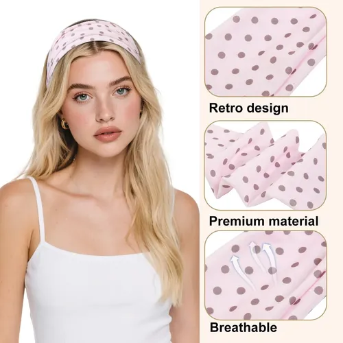 5 Diademas For Mujer, Bandas For El Pelo De Lunares De Moda