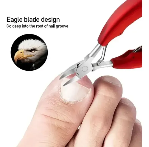 Sharp Eaglenose Nail Pliers Angled Nail Groove Trimming Tool