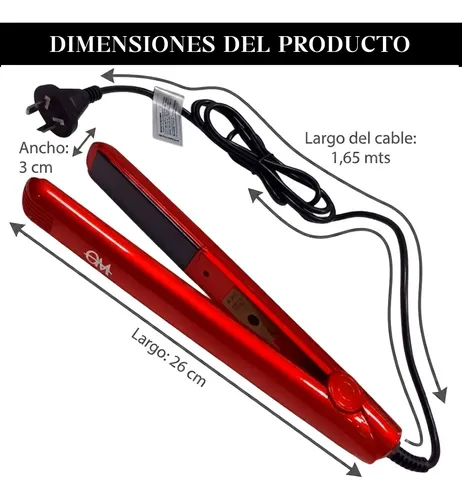 Planchita De Pelo Profesional Alisado Liso Extremo Ceramica