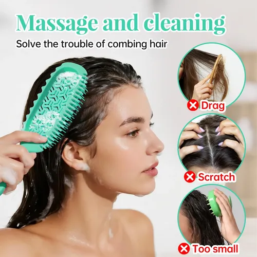 Cepillo Desenredante De Cabello Rizado Bunsenshade Para Muje