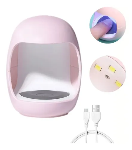 Mini Lampara Uv Led Usb Secado Esmalte De Uñas Q3