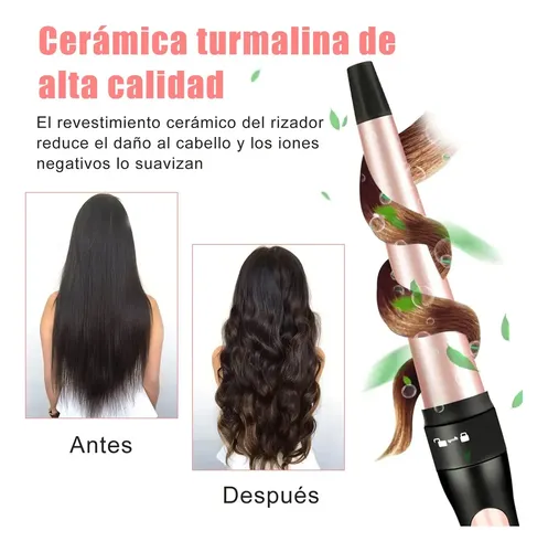 Rizador De Cerámica Para Cabello Multifunción 5 En 1