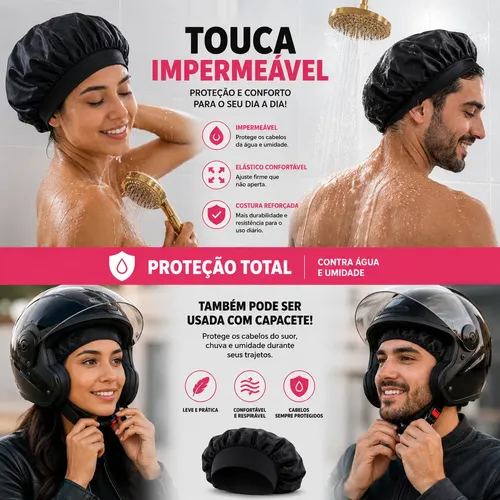 Gorra De Baño Impermeable Para Moto, Ducha De Lujo, Bañera S