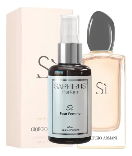 Perfume Saphirus Parfum Si 60ml Para Mujer Spray