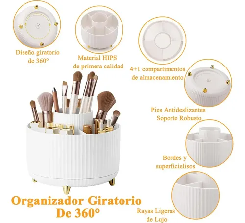 Organizador De Maquillaje Cosméticos Giratorio 360°