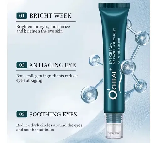 Crema Contorno Ojos Antiojeras Roller 360° Reparadora Todo Tipo De Piel Día/noche