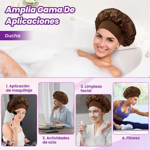 6pzs Curly Ondas En Cabello Rizos Sin Calor Tubo+gorro