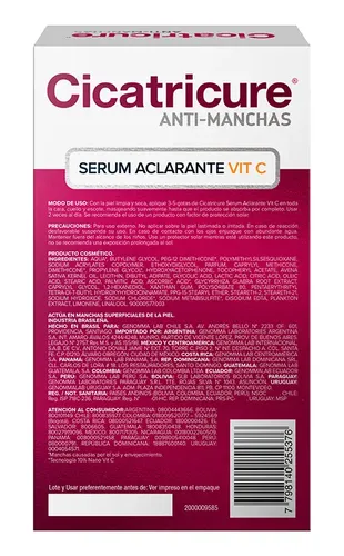 Cicatricure Anti Manchas Serum Aclarante Vitamina C 30ml