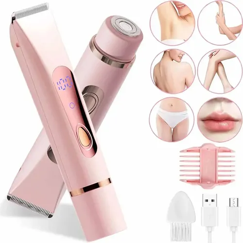 Rasuradora Corporal Mujer 2 En 1 Usb Recargable, Afeitadora