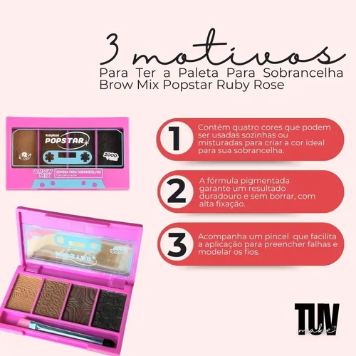 Paleta de cejas Brow Mix Popstar Ruby Rose