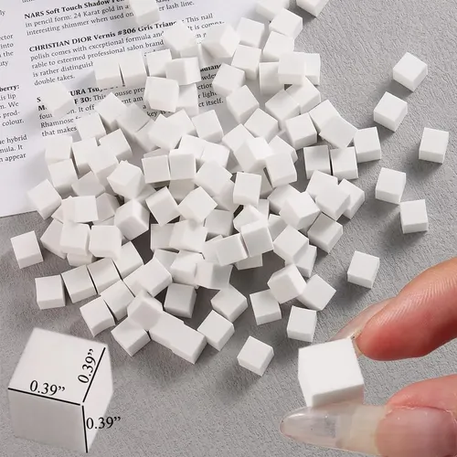 Esponjas Ombre Para Uñas 10pcs + Pinza Herramientas Manicura