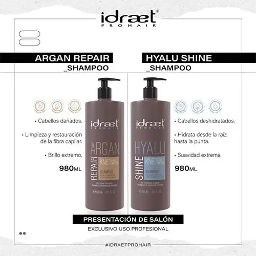 Idraet Pro Hair Hyalu Shine Shampoo 980 Ml