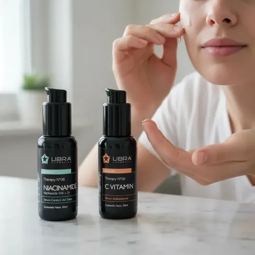 Sérum Facial Niacinamida y Vitamina C Pack 2x100ml Antiedad Antimanchas