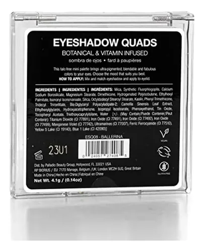 Paleta Sombra Palladio Nude 4 Tonos Matte Brillante Metálico