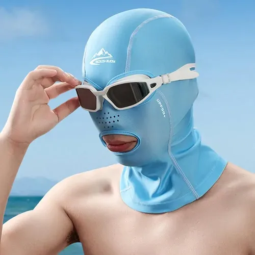 Gorro De Baño De Poliéster Con Protección Solar Y Elastano J