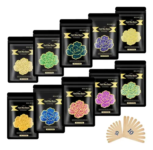 Perlas De Cera Dura Bouvetan 1000g Multicolor Para
