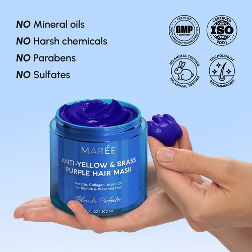 Mascarilla Capilar Maree Morada Matizadora Anti Amarillo Par