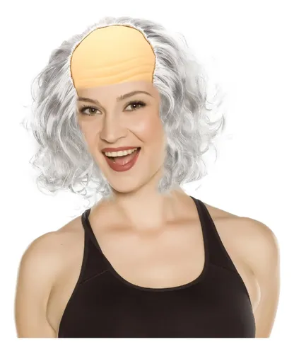 Peluca Calva Divertida For Hombre Mayor, Peluca De Cosplay,