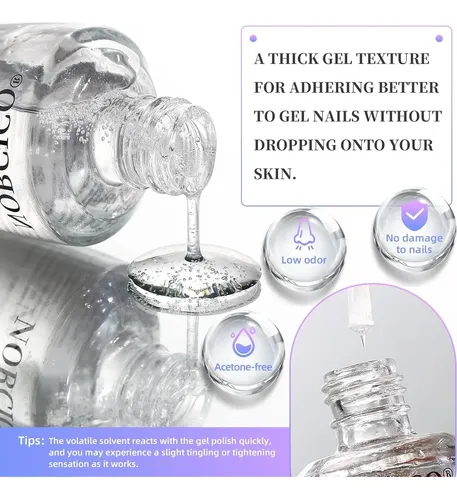 Removedor De Esmalte En Gel Norcico 15ml Sin Acetona