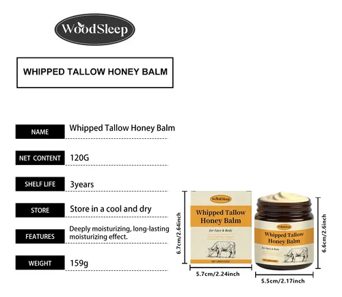 Humectante Woodsleep Con Miel Y Sebo Para Piel Seca
