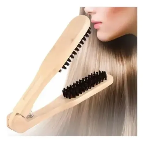 Cepillo De Madera Para Alisar El Cabello De Madera, Cepillo