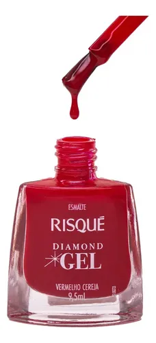 Esmalte Risque Diamond Gel 9,5ml Tonos Claro Blanco Camafeo