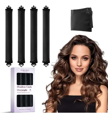 Rulos Para Cabello Sin Calor Posicurly Para Dormir 4 Pzas Co