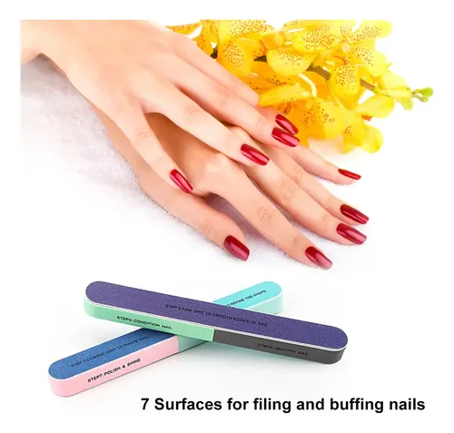 Limas De Uñas, 2 Unidades Por Lote, Tampones Para Uñas, &tz