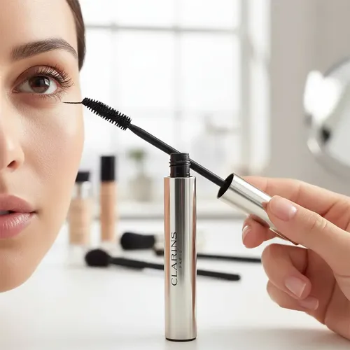 Máscara De Pestañas Clarins Supra Volume 01 Black, 8 Ml